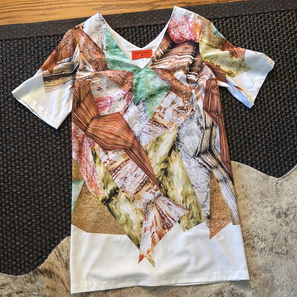 Clover Canyon White Abstract Dress